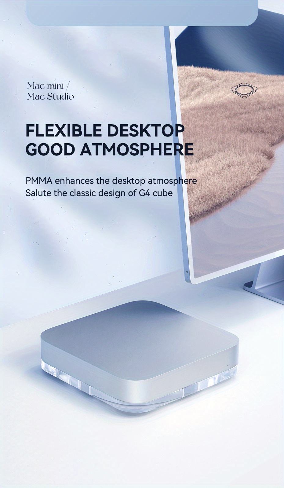 Buy Hagibis Desktop Stand for Mac Mini and Mac Studio, Two-Sided