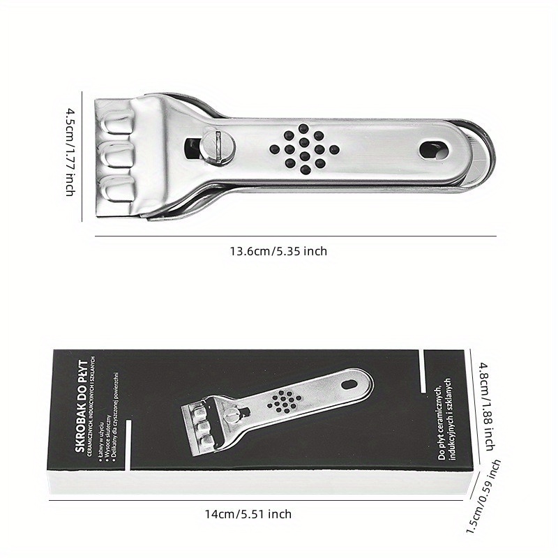 Rascador de vitrocerámica con cuchilla intercambiable utensilio cocina