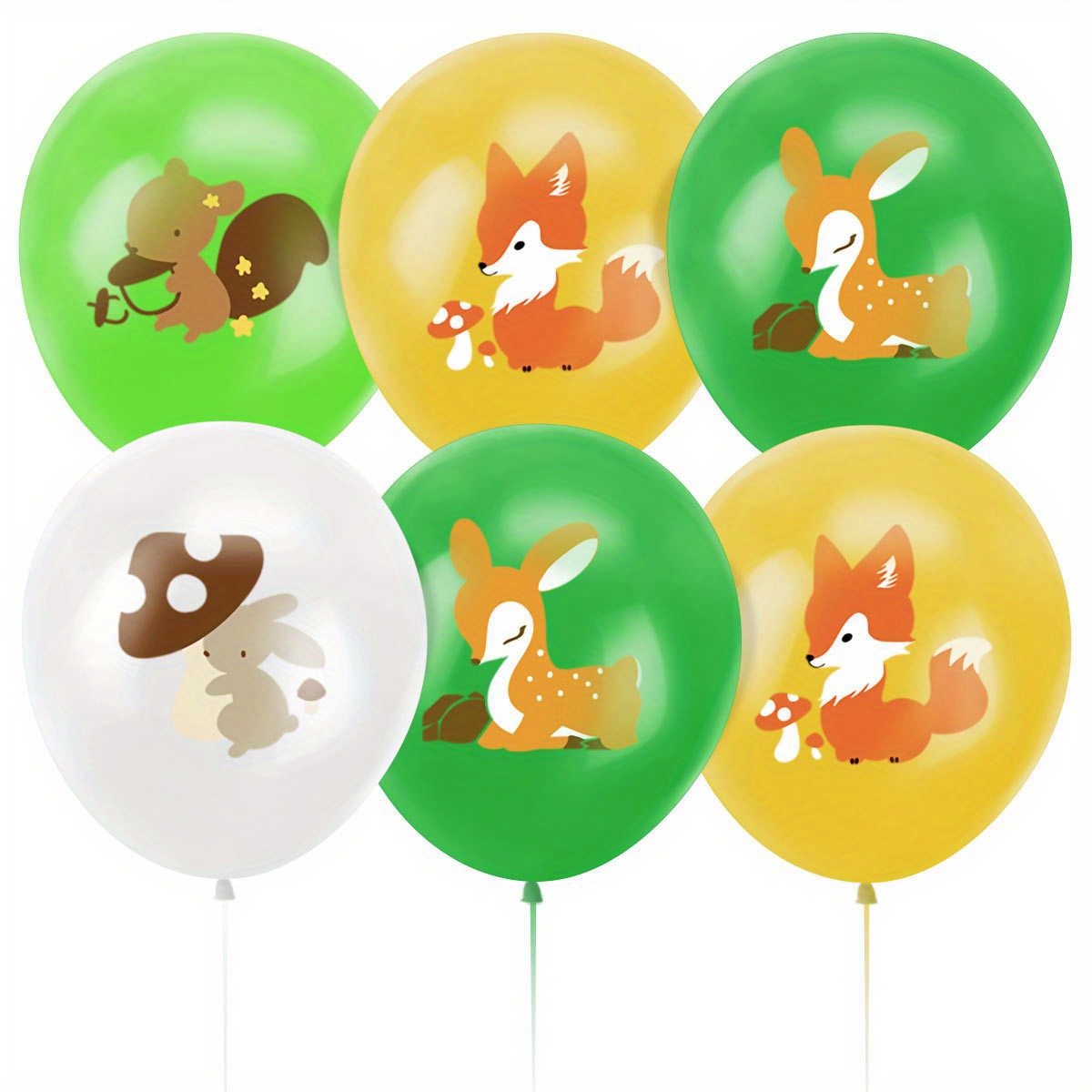 Animal Fox Theme Birthday Party Pull Flag Balloon Topper - Temu