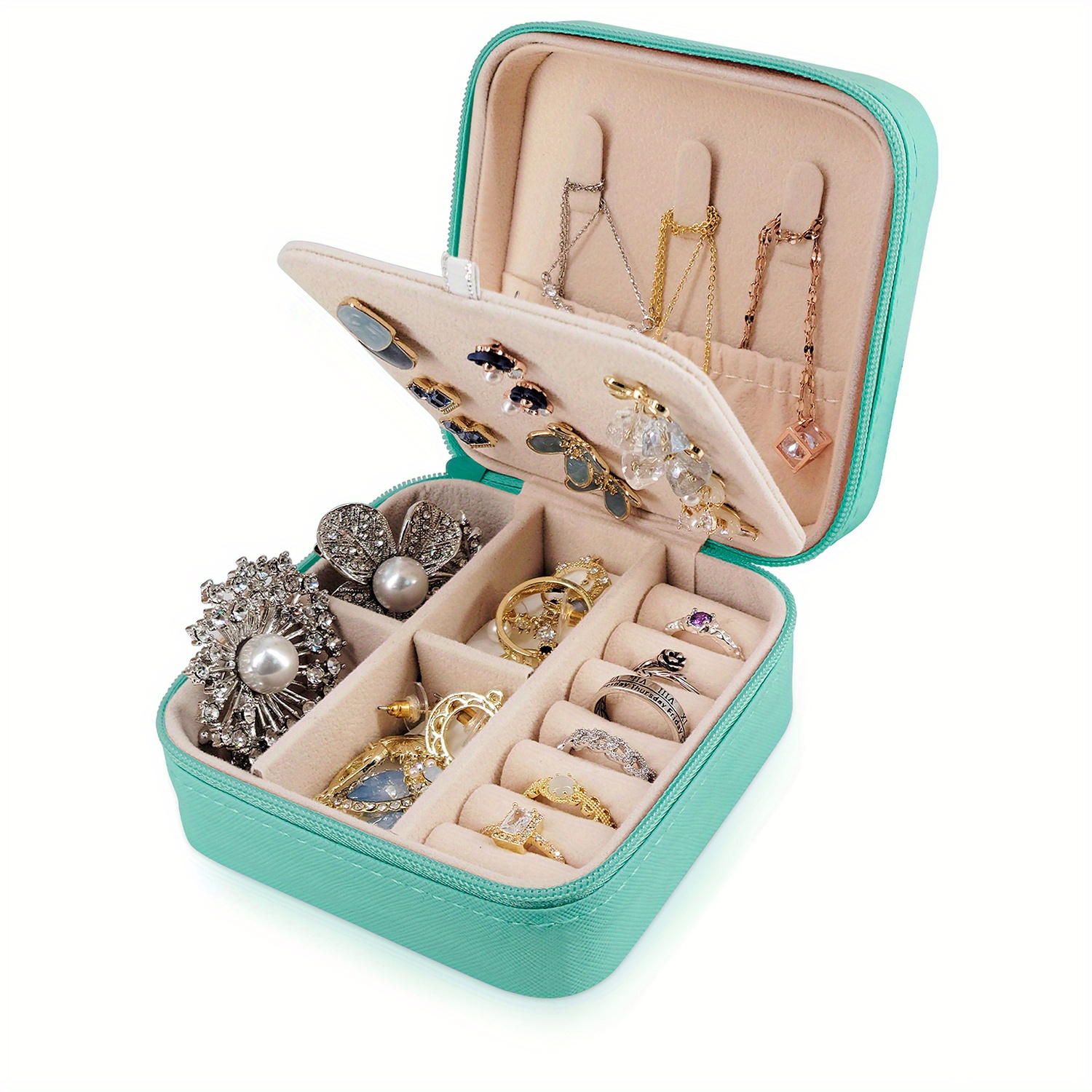 Earring Storage Box Jewelry Organizer Travel Jewelry Case Ring