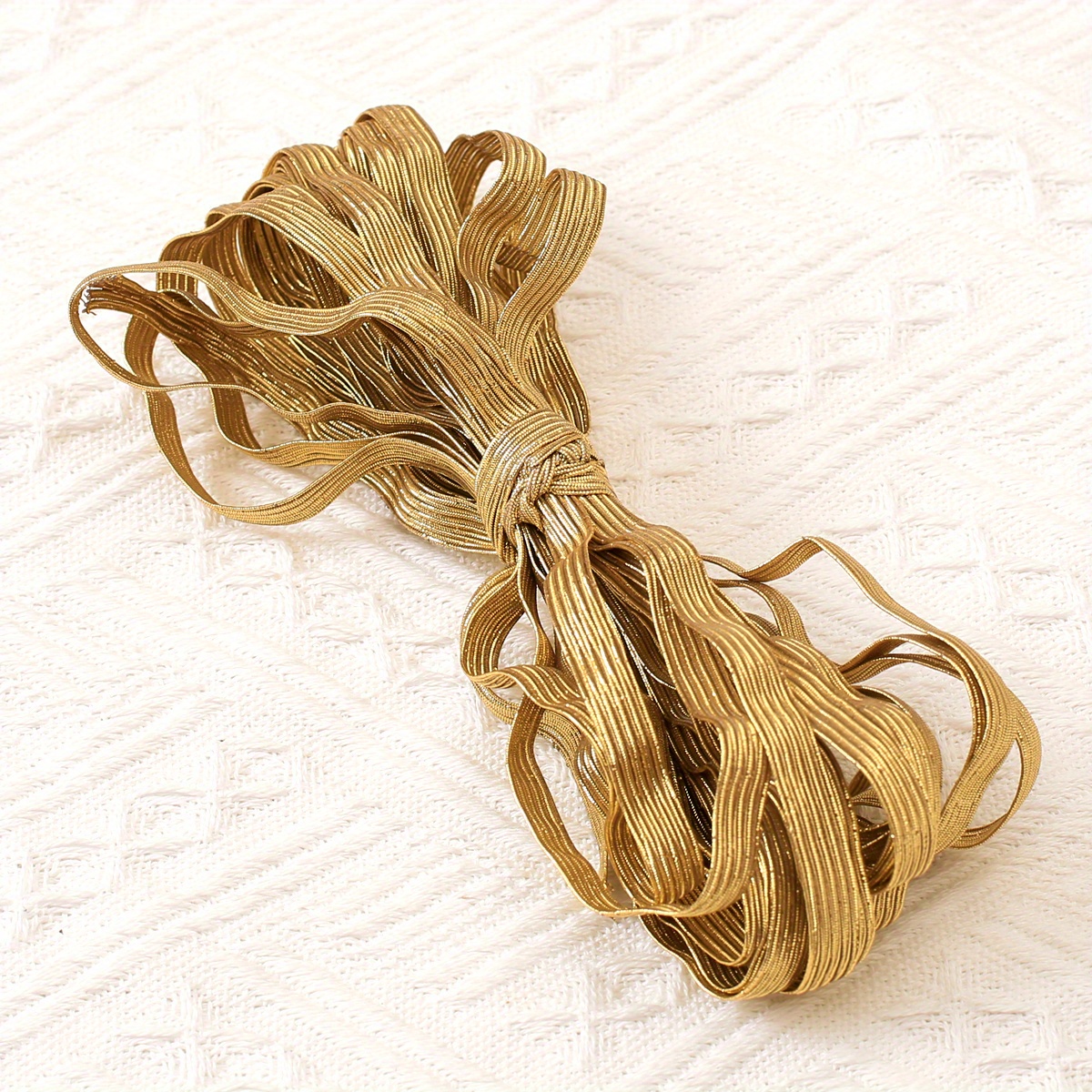  10 Yards Fold Over Elastic Stretch, Braided Elastic Ribbon for  Hair Ties Headbands, Available in Various of Colours (Beige, 5/8in) : Arts,  Crafts & Sewing