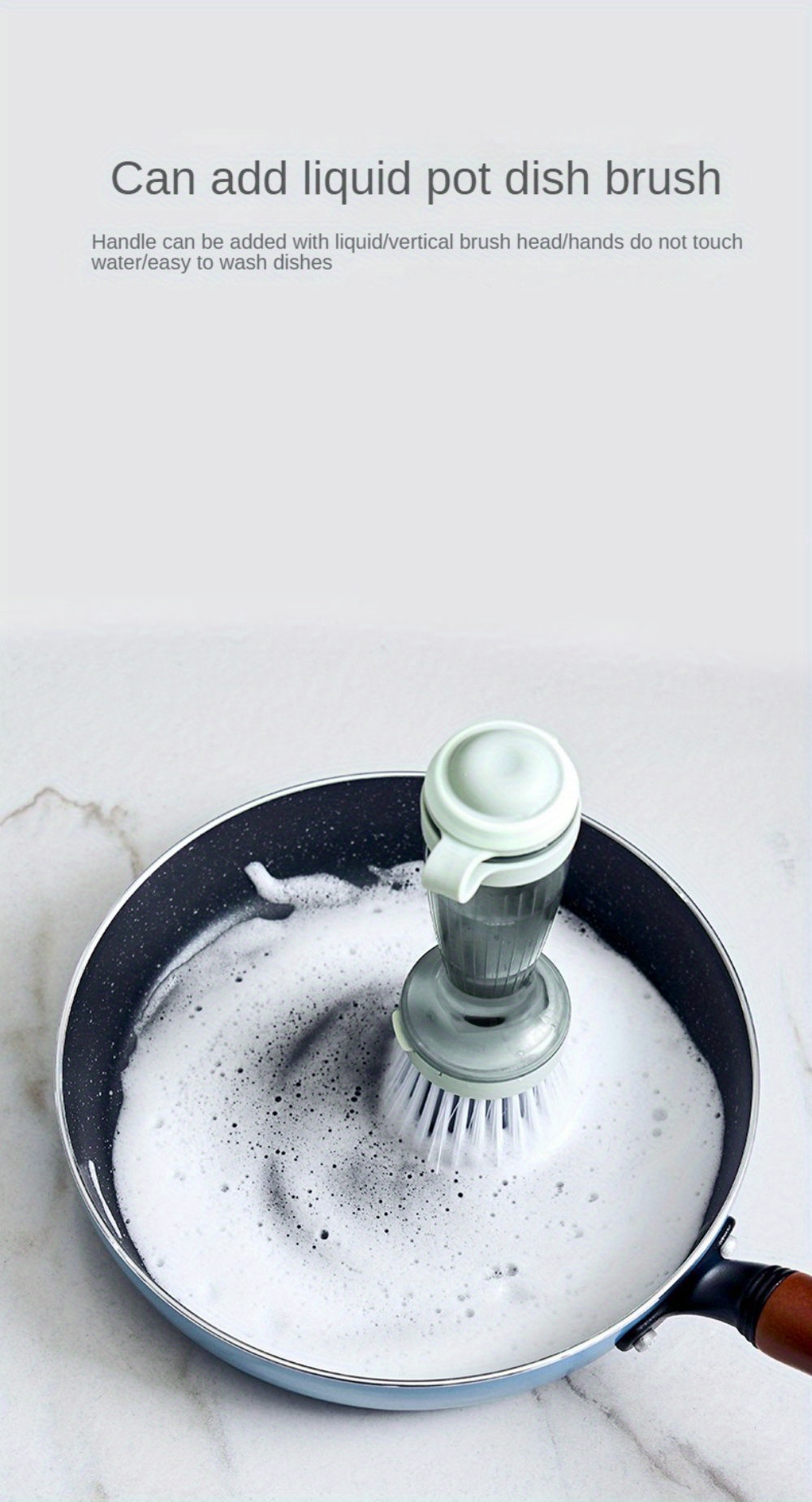 Pot Dish Brush Brushes Kitchen Supplies Silicone 120ml Pp Long