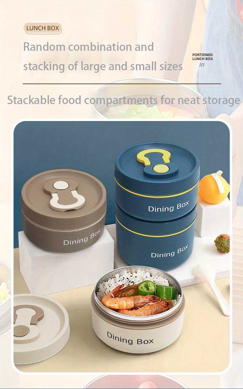 1pc Random Stainless Steel Lunch Box