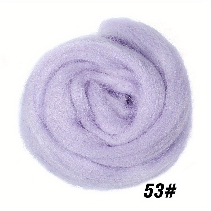 Needle felted wool felting Light pink wool Roving for felting supplies  short fabric easy felt