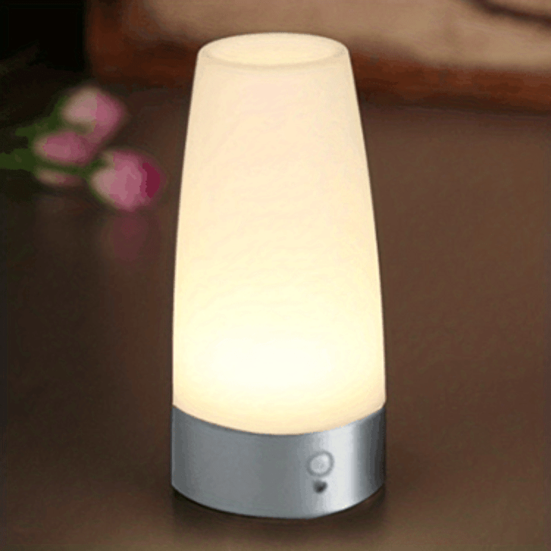 LED Table Night Lights, Desk Table Lamp Wireless PIR Motion Sensor Retro Bed Desk Motion-Activated Lamps PIR Motion / Light Sensor Battery Powered for