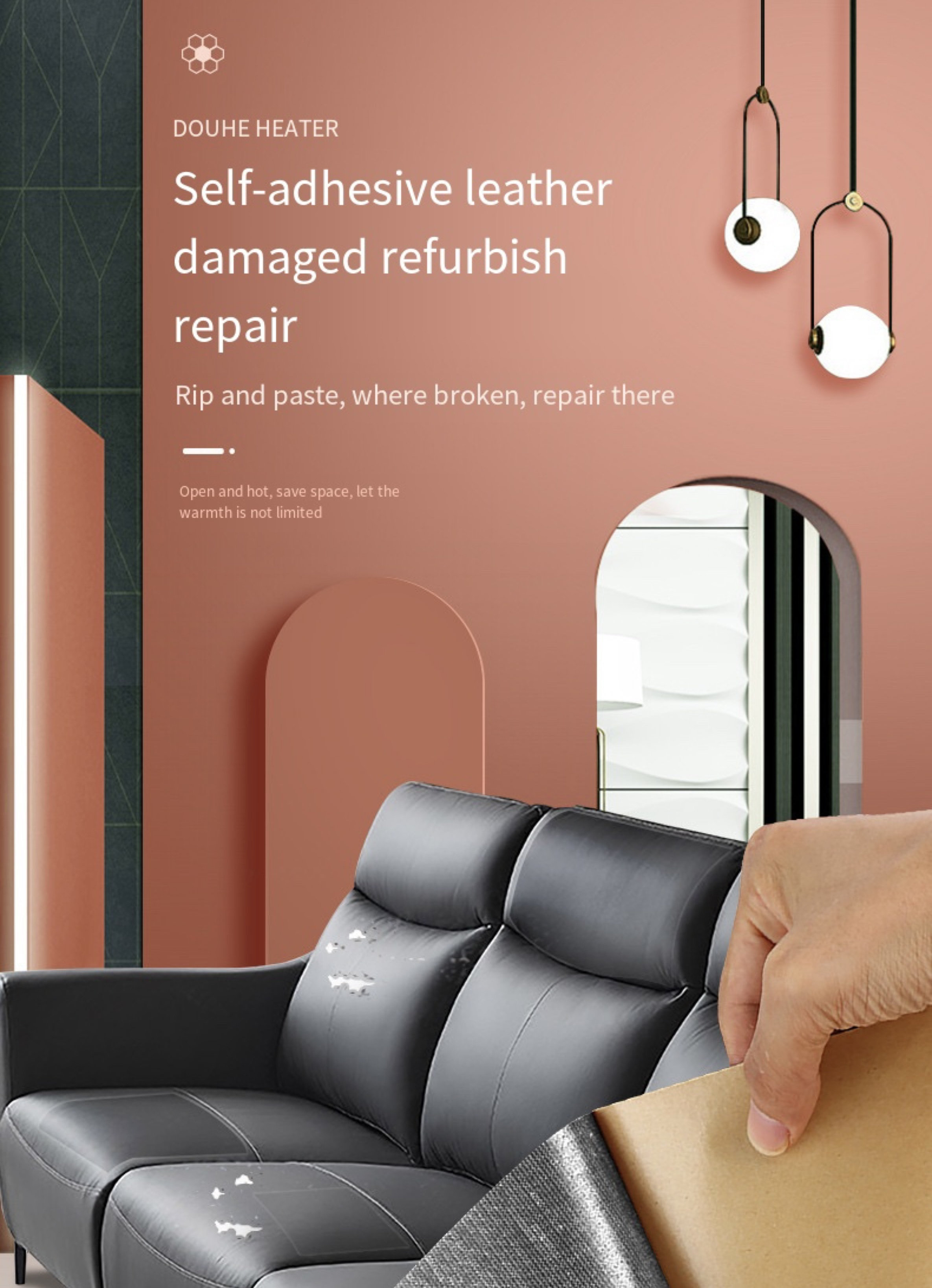 Restore Furniture Former Glory Self adhesive Leather Repair - Temu