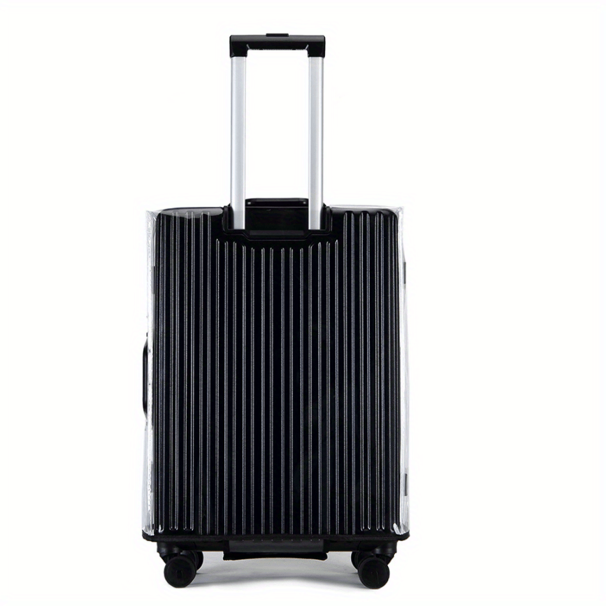 Black Embossed Travel Suitcase Protector, Elastic Protective Washable  Thickened Double-sided Polyester, Ammonia Luggage Cover With Concealed  Zipper Suitable For - Temu