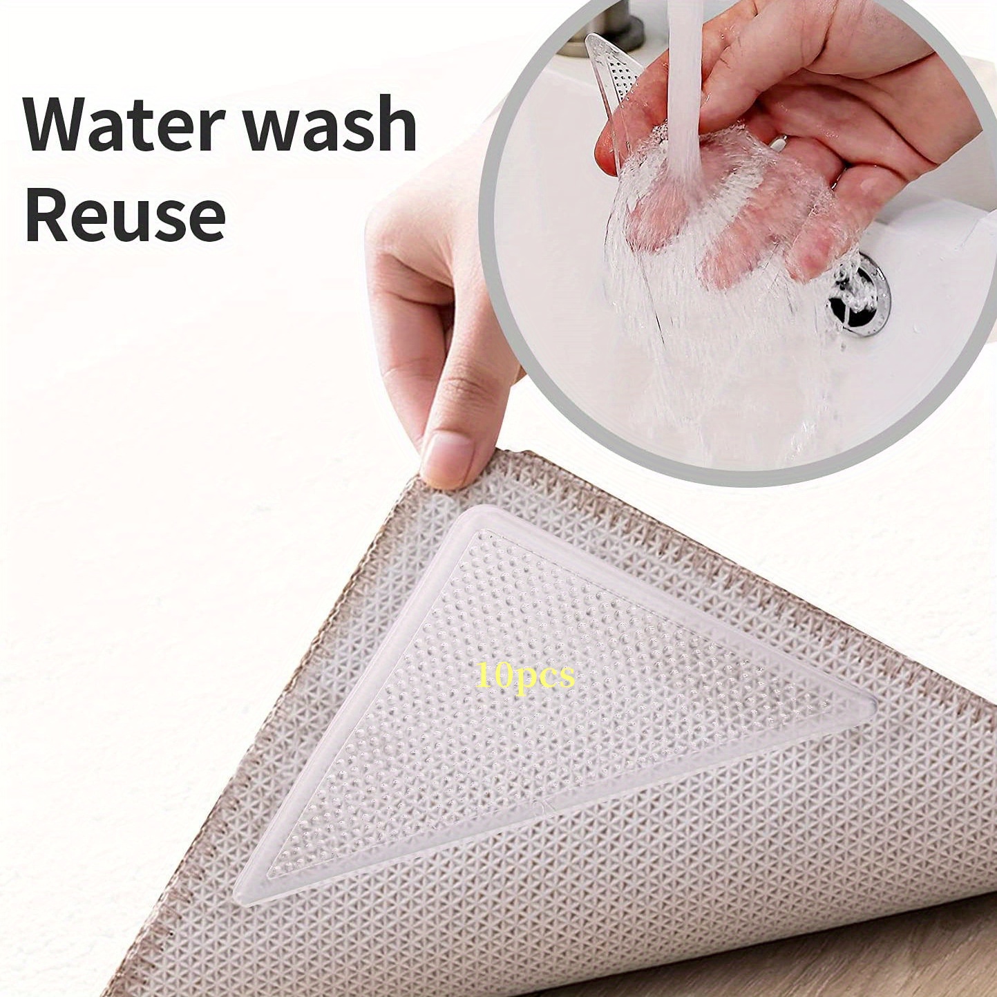 Reusable Carpet Pad And Rug Tape Washable And Durable For - Temu