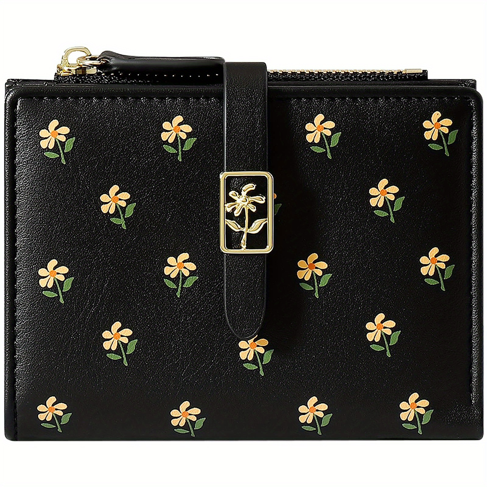 COACH Small Wallet With Cross Stitch Floral Print