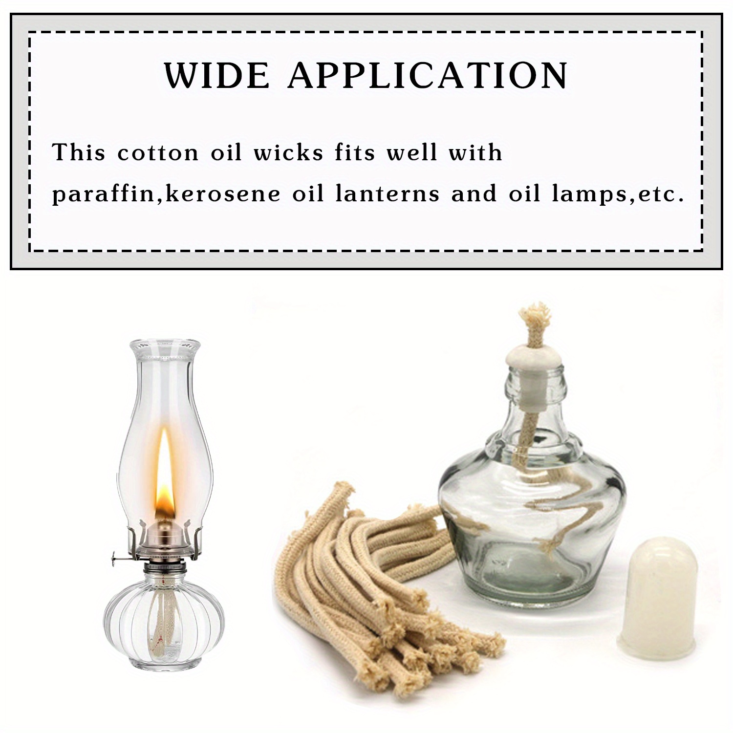 Cotton Wick Oil Lamp, Wick Alcohol Burner, Knoty Lamp Naftowych