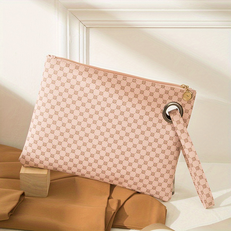 Vintage Pattern Coin Purse Clutch Wallet With Wristband
