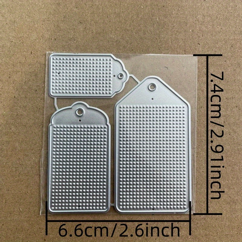 New Embroidery Label Tag Diy Craft Metal Cutting Die Embossed Paper Card Album Craft Template Stencil Dies
