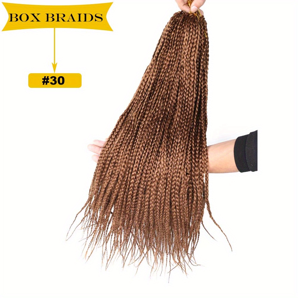 6 pacotes de 18 polegadas Goddess Box Braids Crochet Hair