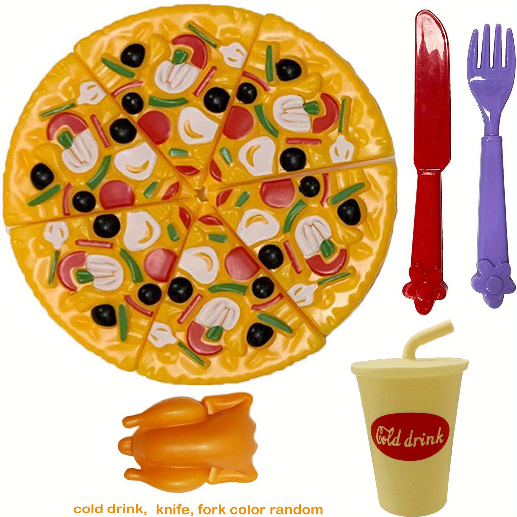 Brinquedos infantis de Simulação de Comida, Prato de Fast Food, Hambúrguer,  Bife, Pizza, Jogo de Cozinha Infantil