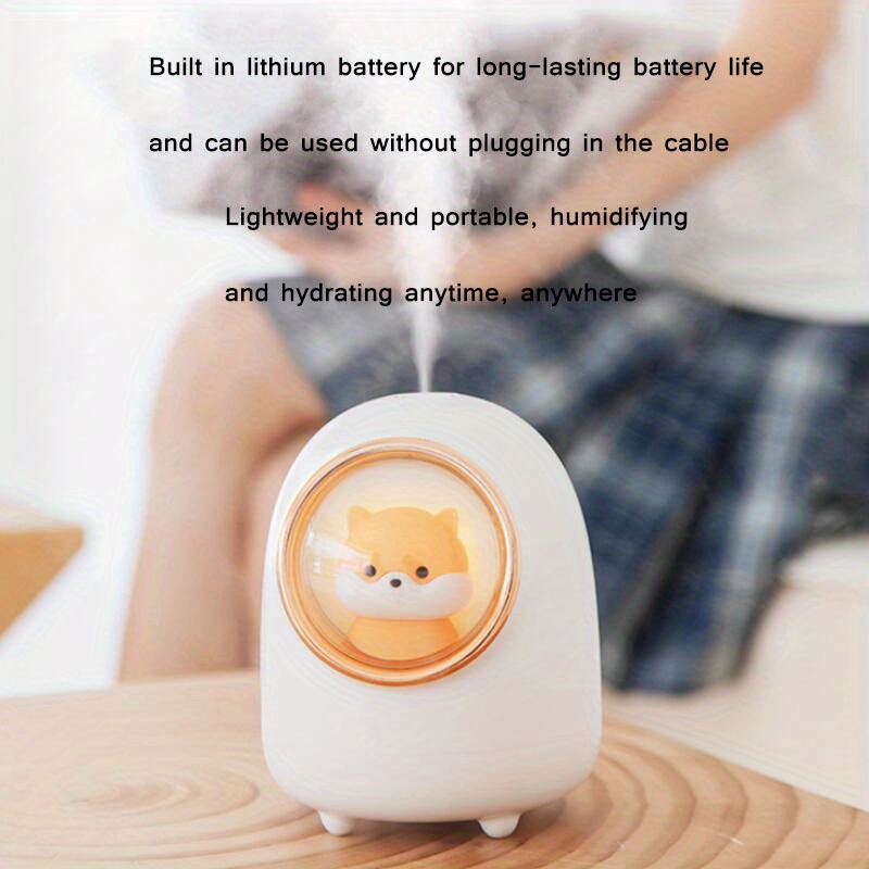 1pc 350ml electric aroma diffuser cute space capsule air humidifier ultrasonic air diffuser air humidifier for bedroom desktop decor details 2