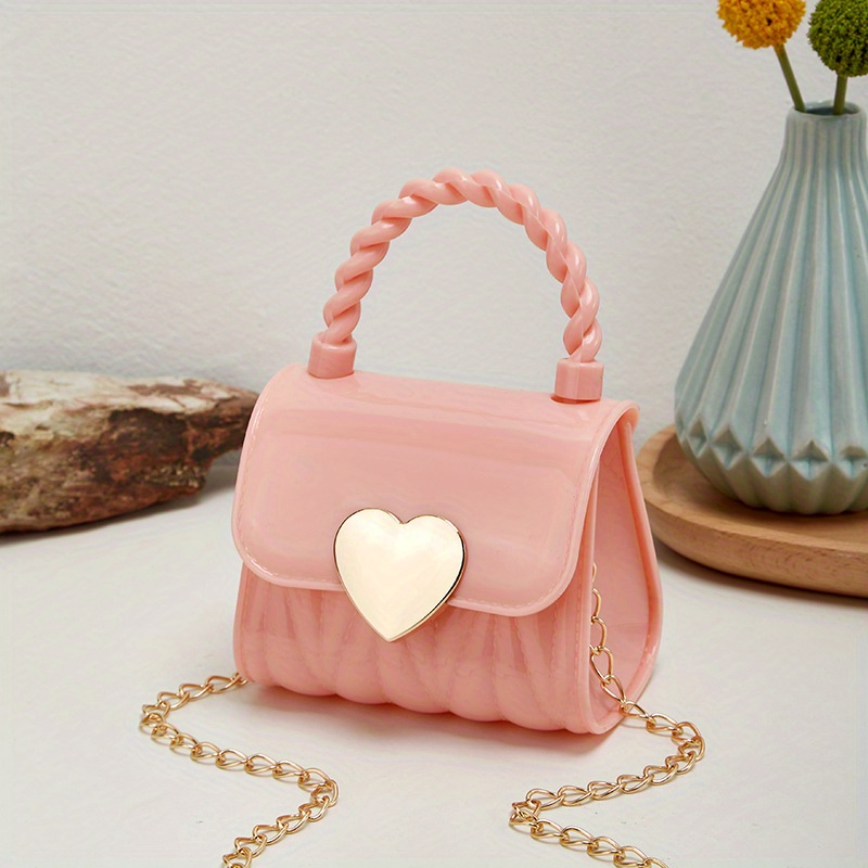 Elegant Cute Fashion Mini Bag Pvc Handheld Bag Love Temu United