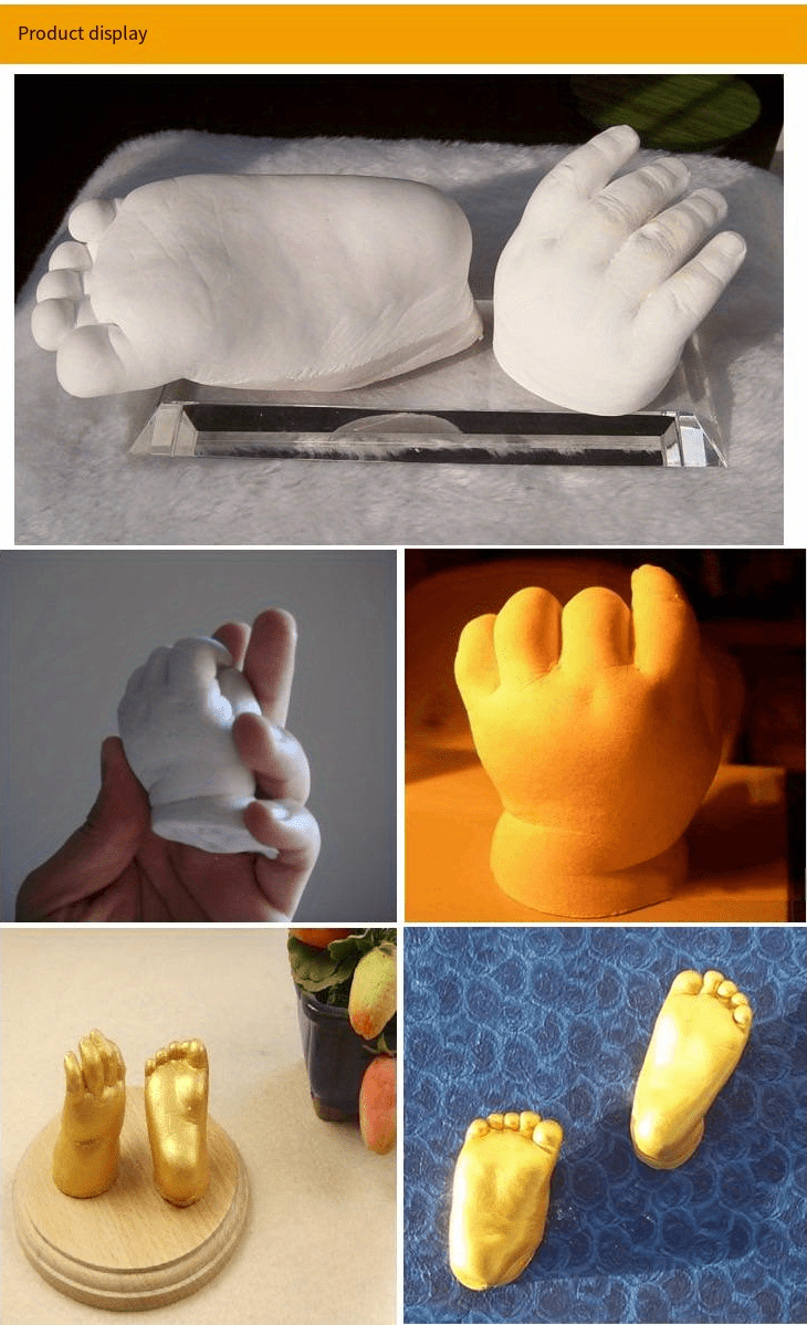 3D gesso mano modello Set fai da te fatto a mano in gesso coppia bambini  mano