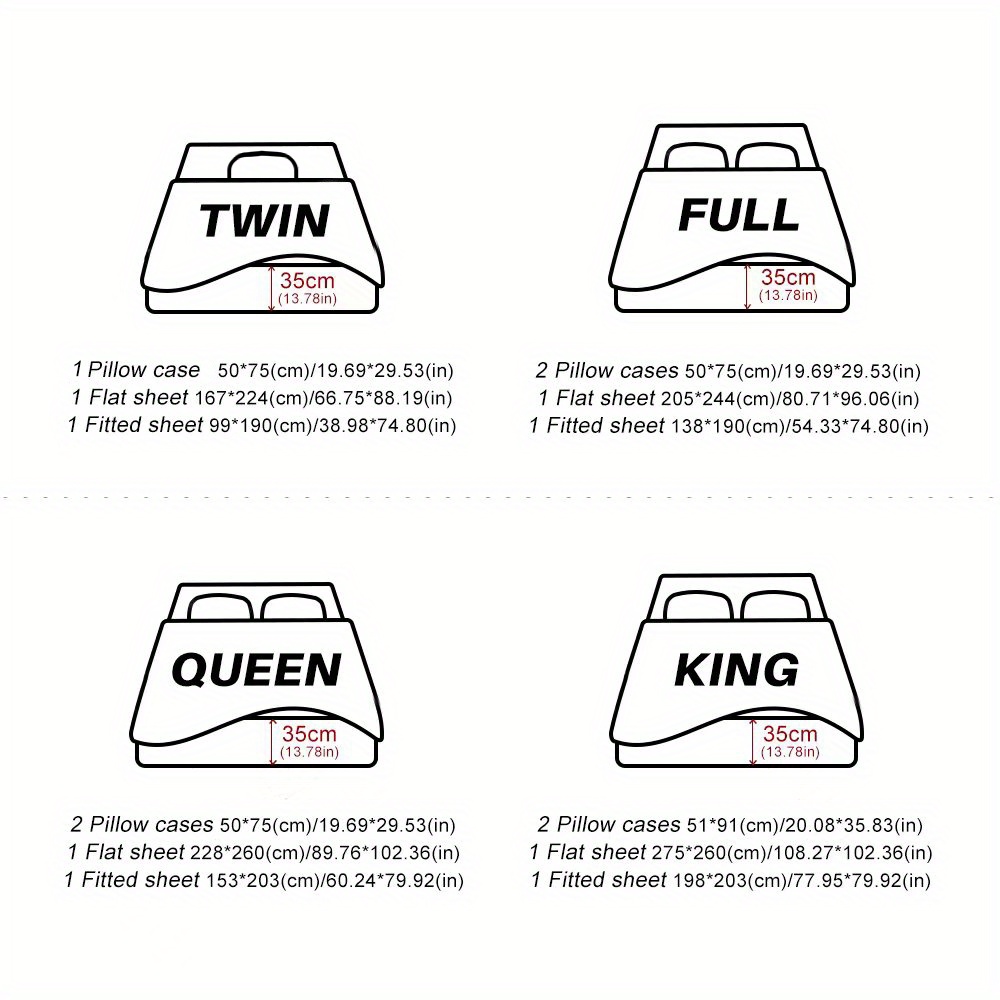 Satin Bed Sheet Set (1 Fitted Sheet + 1 Flat Sheet + 1/2 Temu