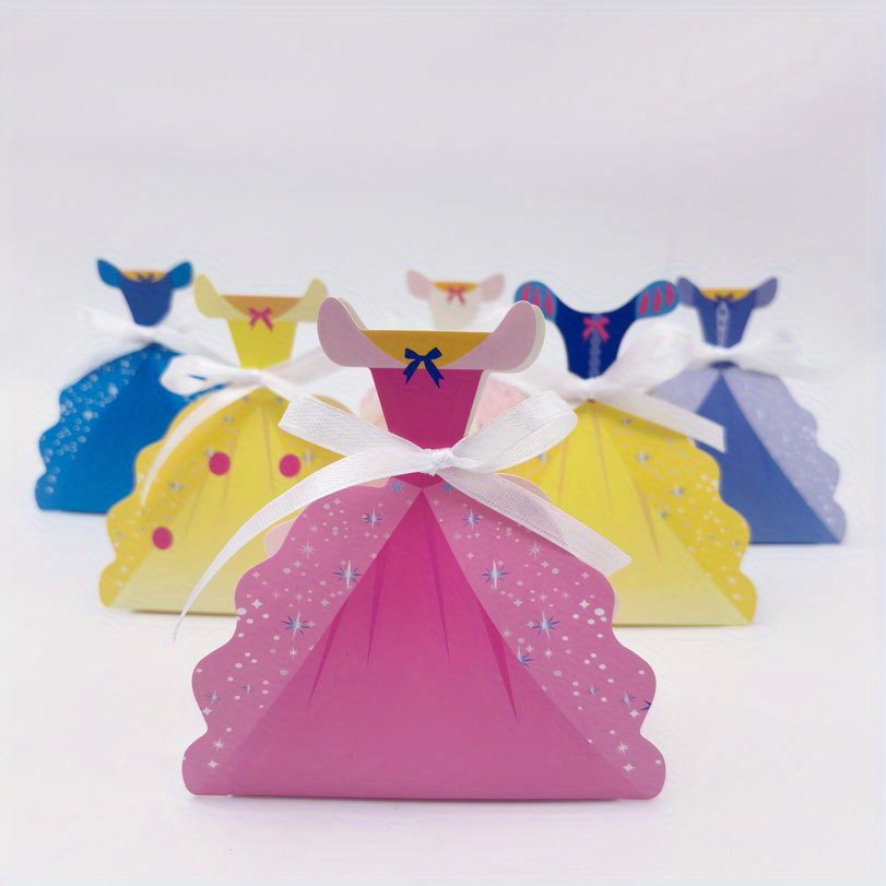 E-shop 12er Set Kreative Prinzessin Geschenkbox | Geburtstagsparty Zubehör, Hochzeitsgeschenkbox, Geschenktüte, Aus Papier