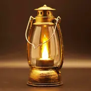 1pc mini vintage wind lamp led candle light small night light camping light bedside hanging light table light atmosphere light electronic candle light with 3 pieces ag13 battery powered details 9