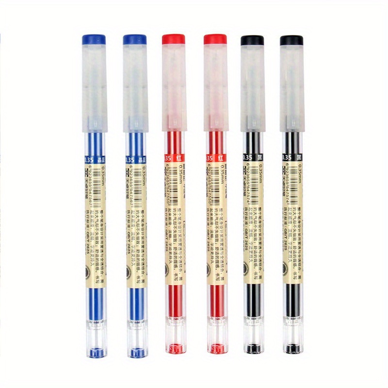 Gel Ink Pen Extra Fine Point Pens Ballpoint Pen 0.35mm Black for Japanese Office School Stationery Supply 12 Packs
