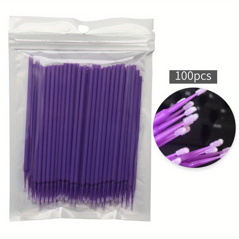 Micro brushes - 100 pcs - violet