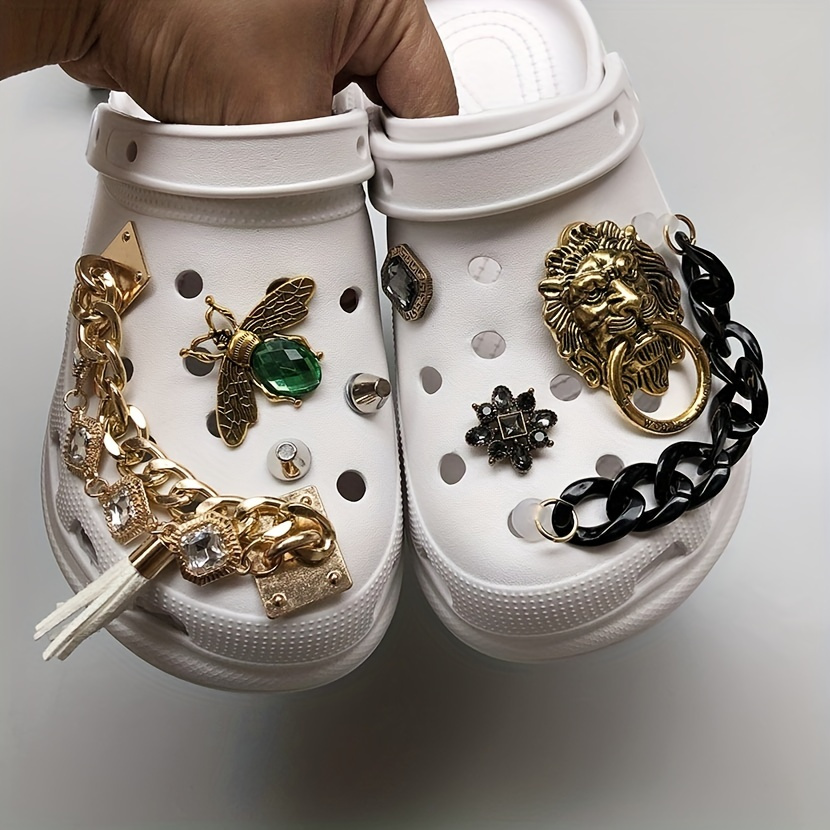 Chanel Designer Shoe Charm Silver
