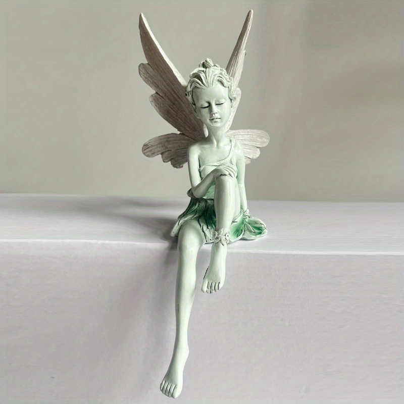 fllyingu Fée Magique - Figurine Fée Assise, Fées Miniature pour Jardin,  Figurine Fee Elfe Miniature Statue, Ange Figurine - Sculptures Et Statues  De