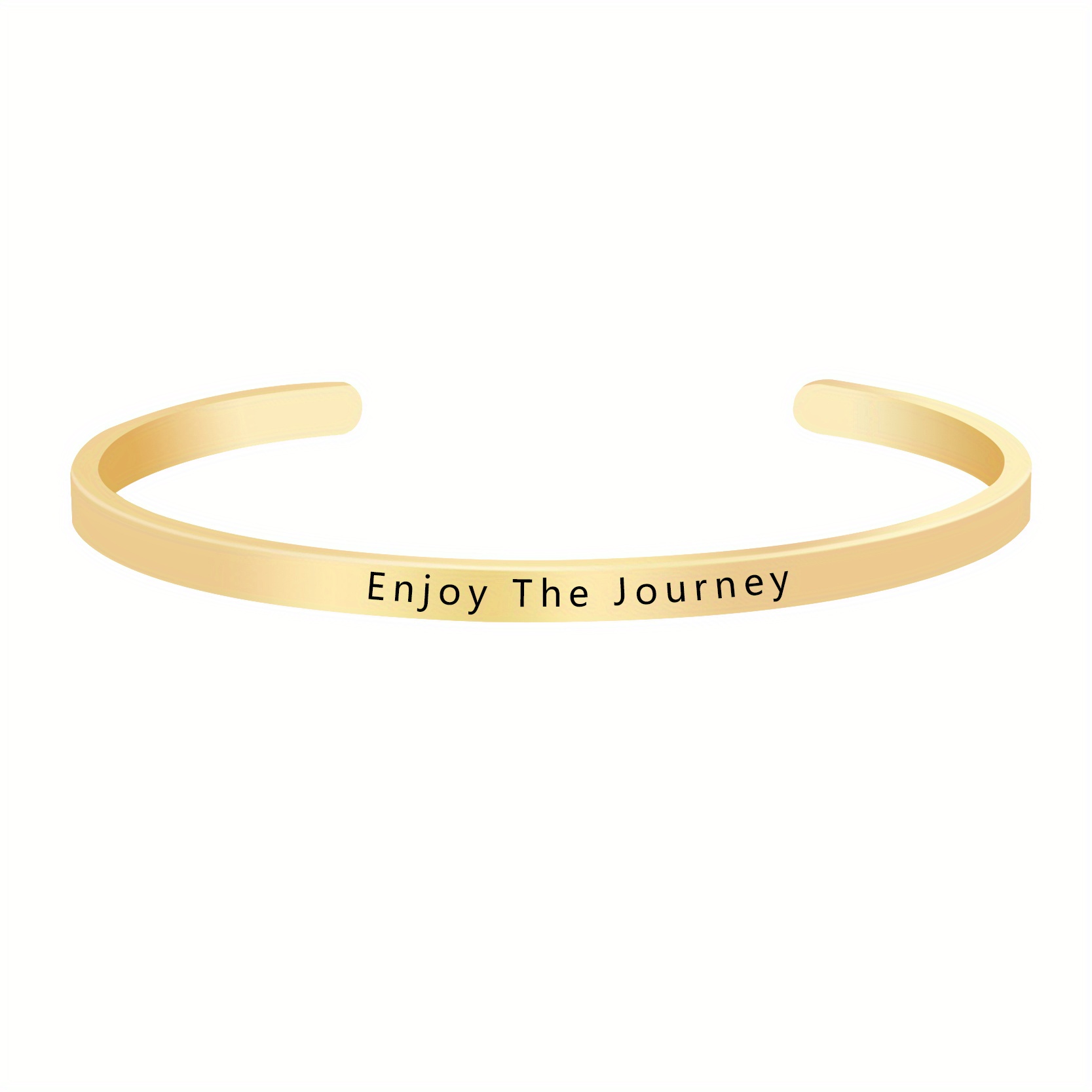 Journey Gold Bangle Cuff Bracelet