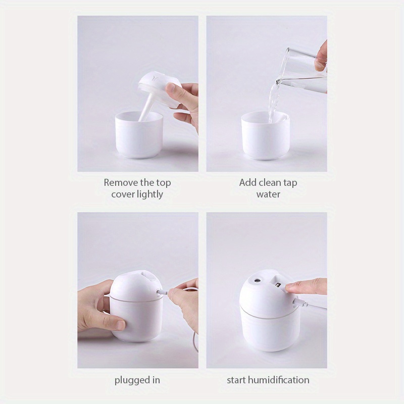 Usb Colorful Humidifier Romantic Mini Air Humidifier Led - Temu