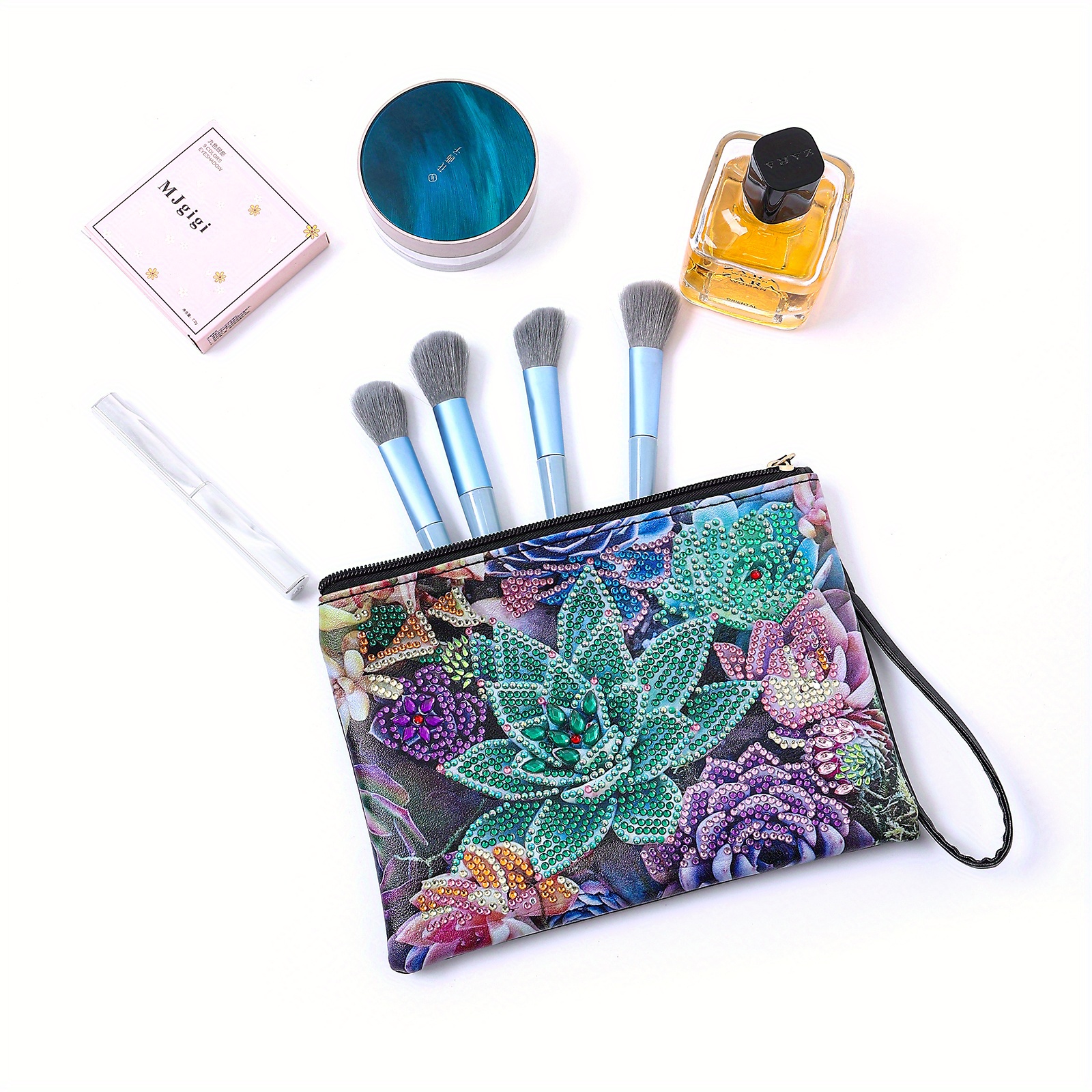 Artificial Diamond Painting Satchel Bag 5d Diy Artificial - Temu