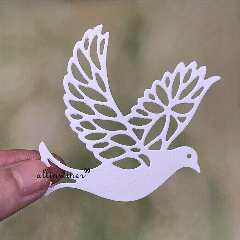 12 PC. DOVE DIE CUTS FOR CARD MAKING & SCRAPBOOKING~ CHRISTMAS~ PEACE~LOVE