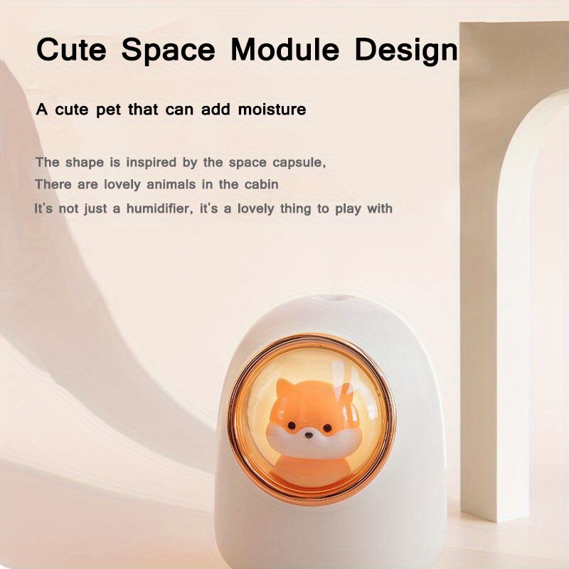 1pc 350ml electric aroma diffuser cute space capsule air humidifier ultrasonic air diffuser air humidifier for bedroom desktop decor details 1