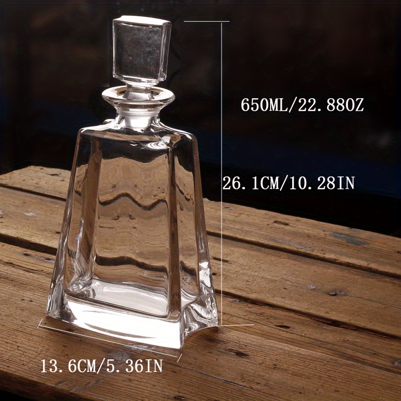Whiskey Decanter Glass Stopper Liquor Decanter Alcohol Wine - Temu Canada
