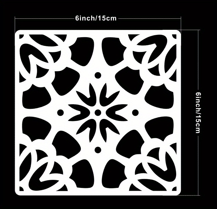 Designer Stencils Scroll Tile Wall Stencil