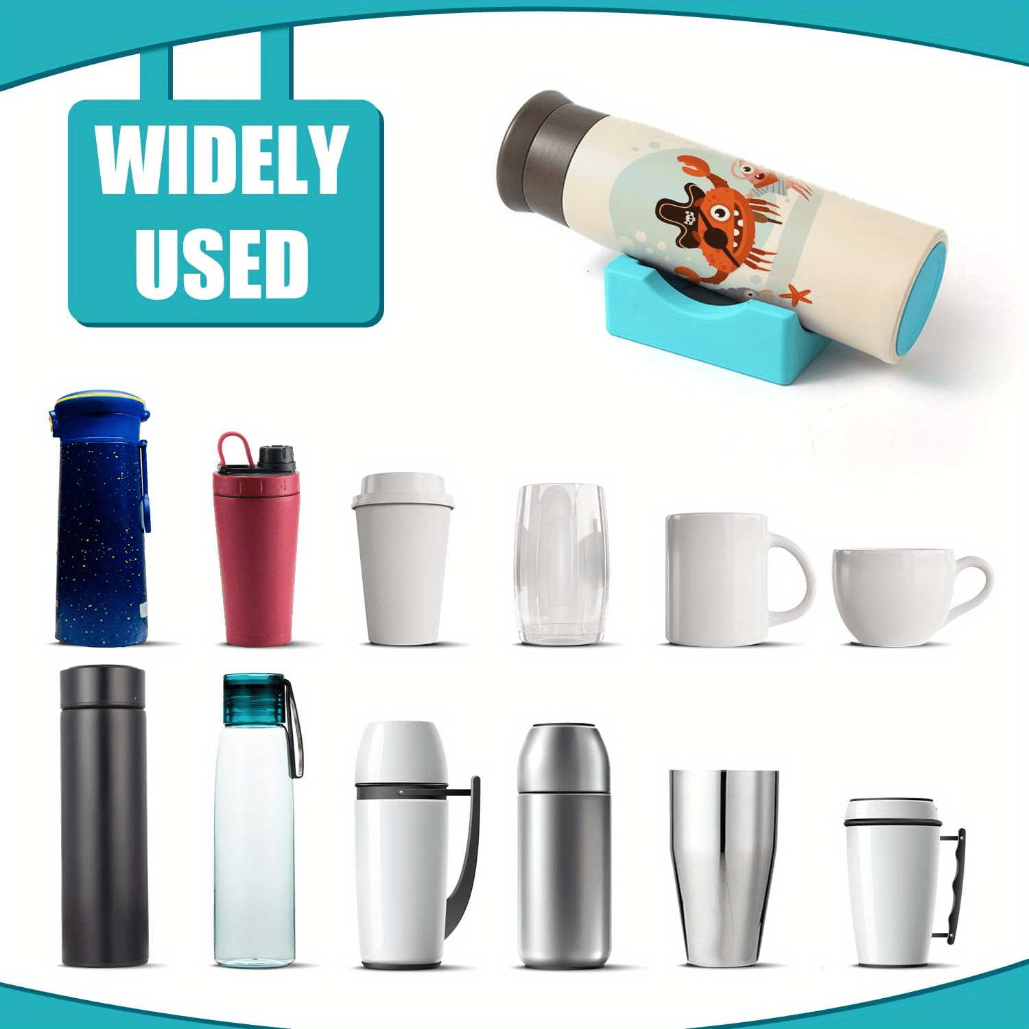 TINYSOME Silicone Cup Cradle Non-Slip Tumbler Holder with Built-in Slot for Glass  Cups Bottle Mugs Application Crafting 