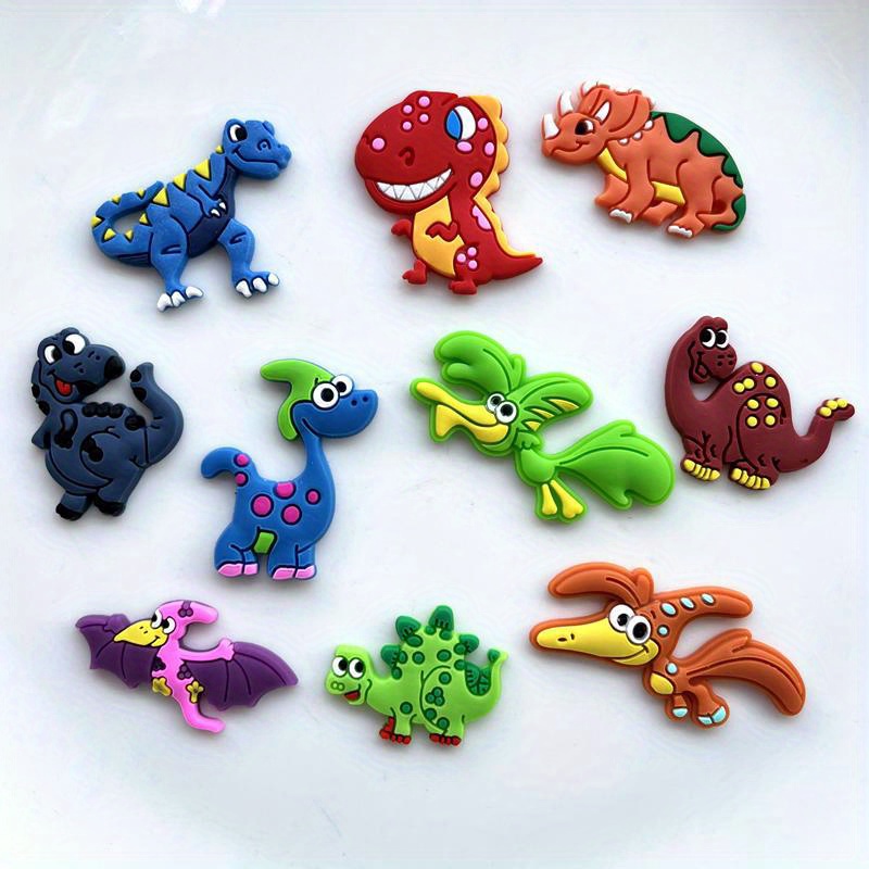 20pcs Mixed Adhesive Dinosaur Flat Bottomed Cabochon Kawaii Decorative Additions