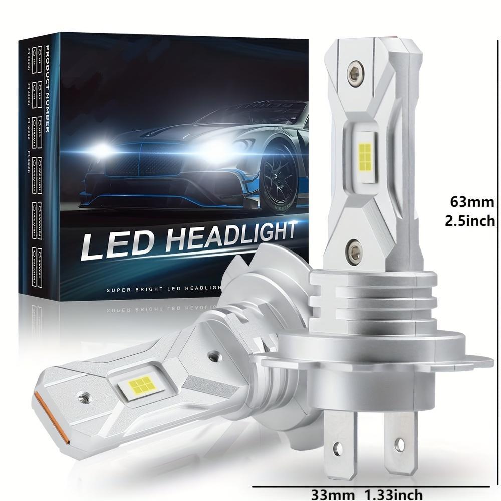 Turbo H7 Led Headlights 1:1 Mini Size Headlamp Wireless Csp