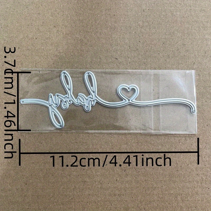 Image of Latest Baby Letter Strips Metal Cutting Dies For Diy Scrapbooking Album Paper Cards Decorative Crafts Embossing Die Cuts