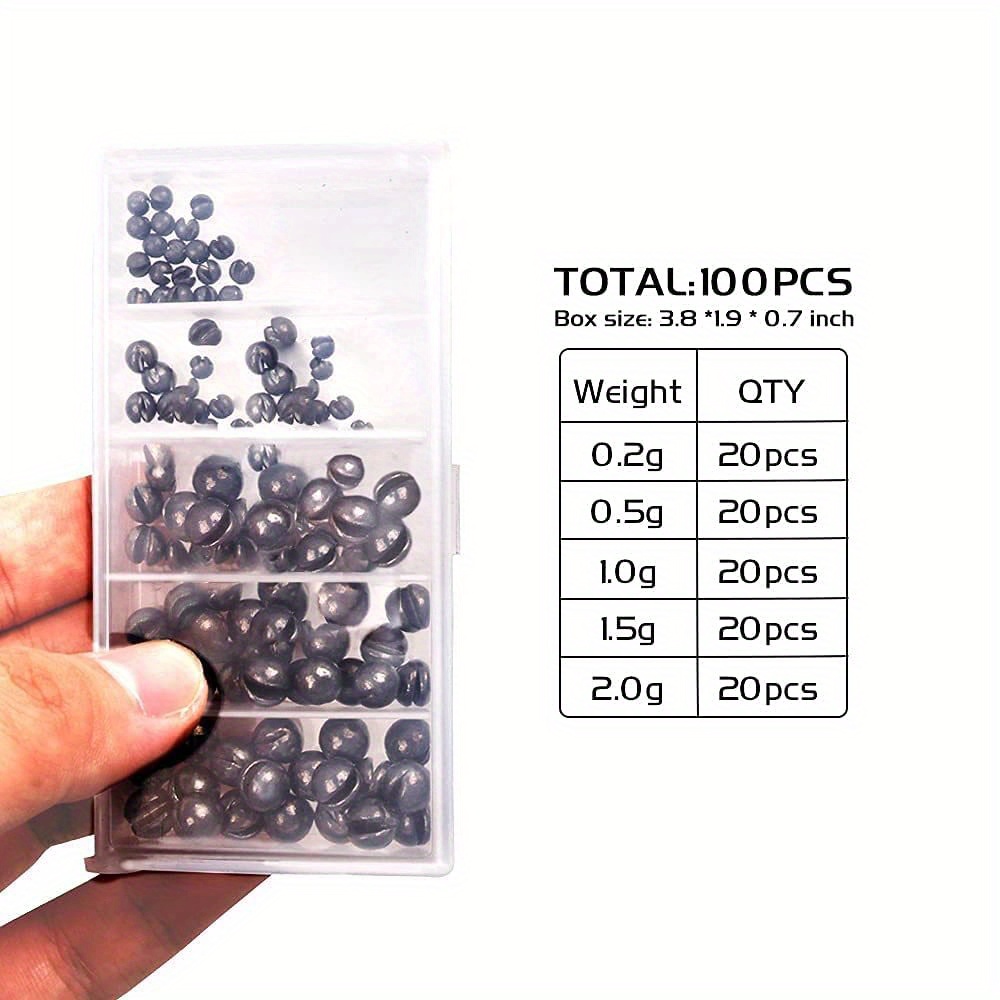 197Pcs Fishing Sinkers Weights Kit Split shot fishing weights Set Removable Fishing  Weights Assortment Fishing Tackle 7 Sizes