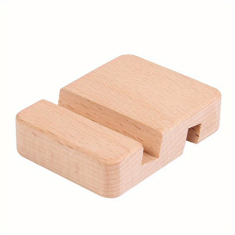 Wood Cell Phone Stand Solid Wood Holder Tablets Ipad Smart - Temu