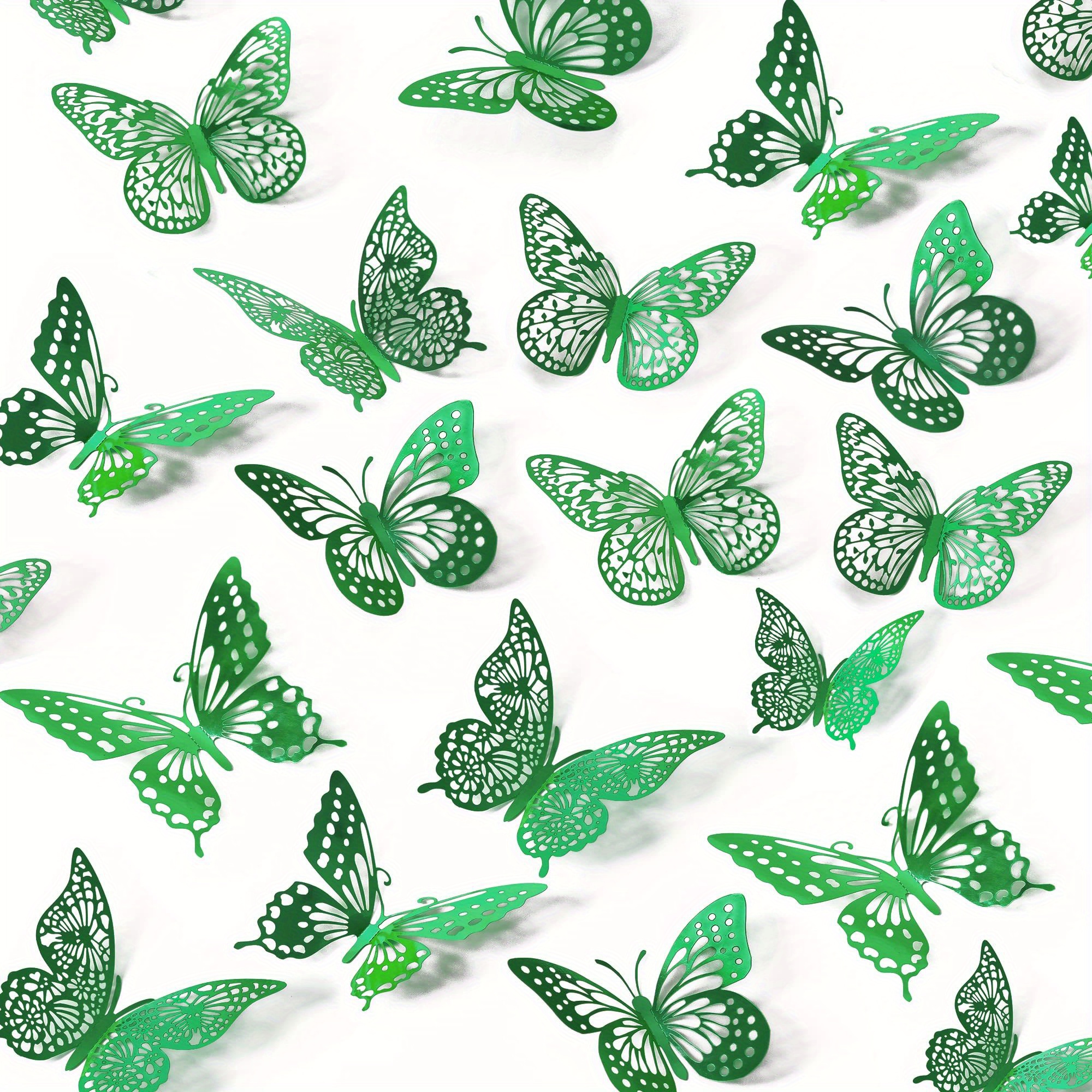 XZMCAT 48 farfalle decorative 3D per decorazione della parete, decorazione  della parete, decorazione della camera, farfalle volanti adesivi da parete  per bambini, ragazze, matrimonio, casa, bagno : : Prima infanzia