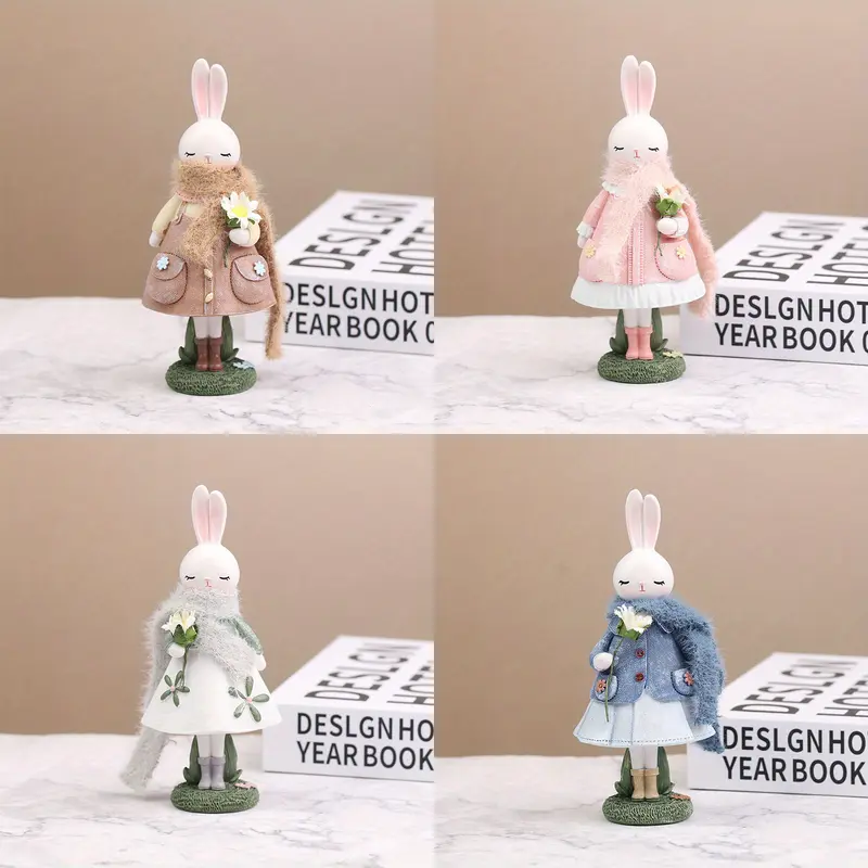 Cartoon Cute Little Rabbit Party Home Table Resin Ornaments - Temu Norway