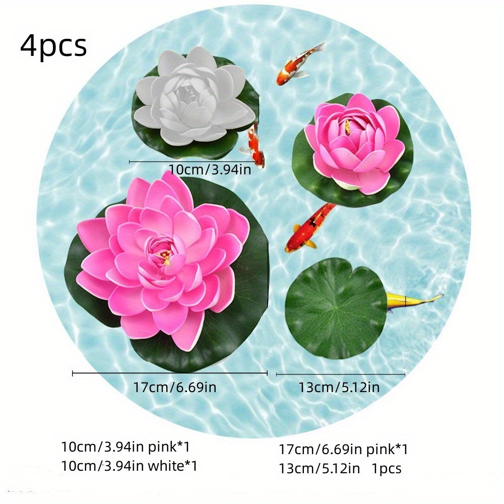 Artificial Floating Lotus Flowers, Fake Water Lily Pads For Pond Pool  Aquarium Fish Tank, Indoor Outdoor Pool Decor, Wedding Birthday Bridal  Engagement Shower Party Decoration - Temu Germany