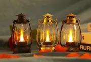 1pc mini vintage wind lamp led candle light small night light camping light bedside hanging light table light atmosphere light electronic candle light with 3 pieces ag13 battery powered details 6