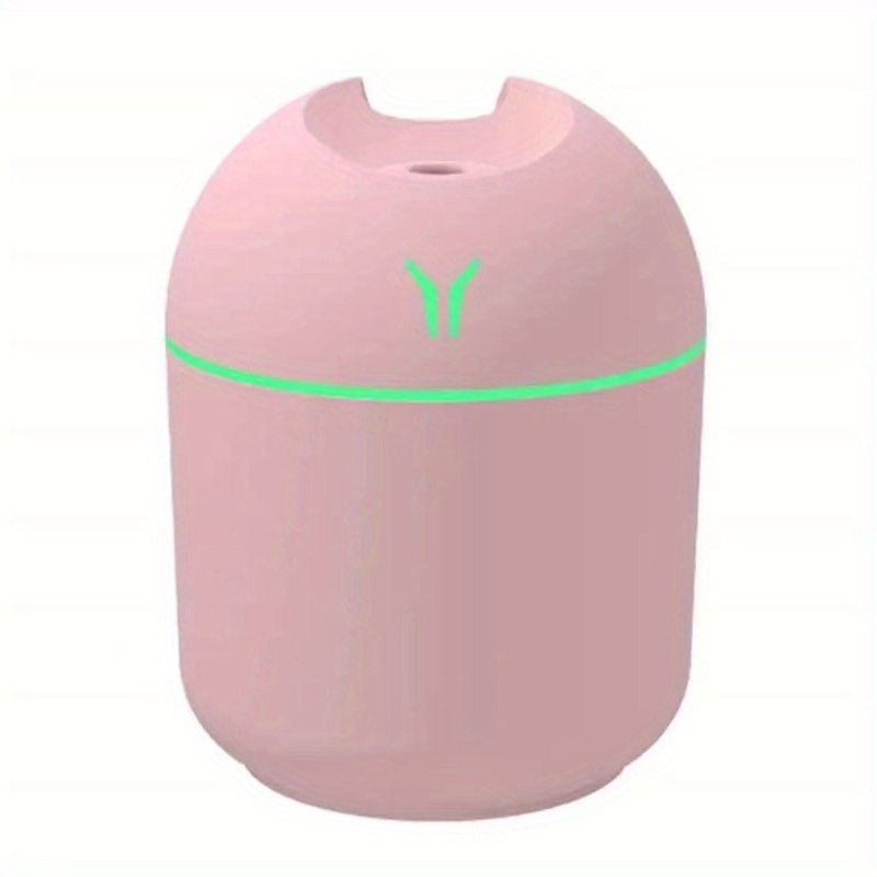Gemdeck 300ml Mini Air Humidifier Ultrasonic Aroma Essential Oil Diffuser  Auto Shut-off USB Mist Sprayer Home Car Air Humidifier Light Pink 