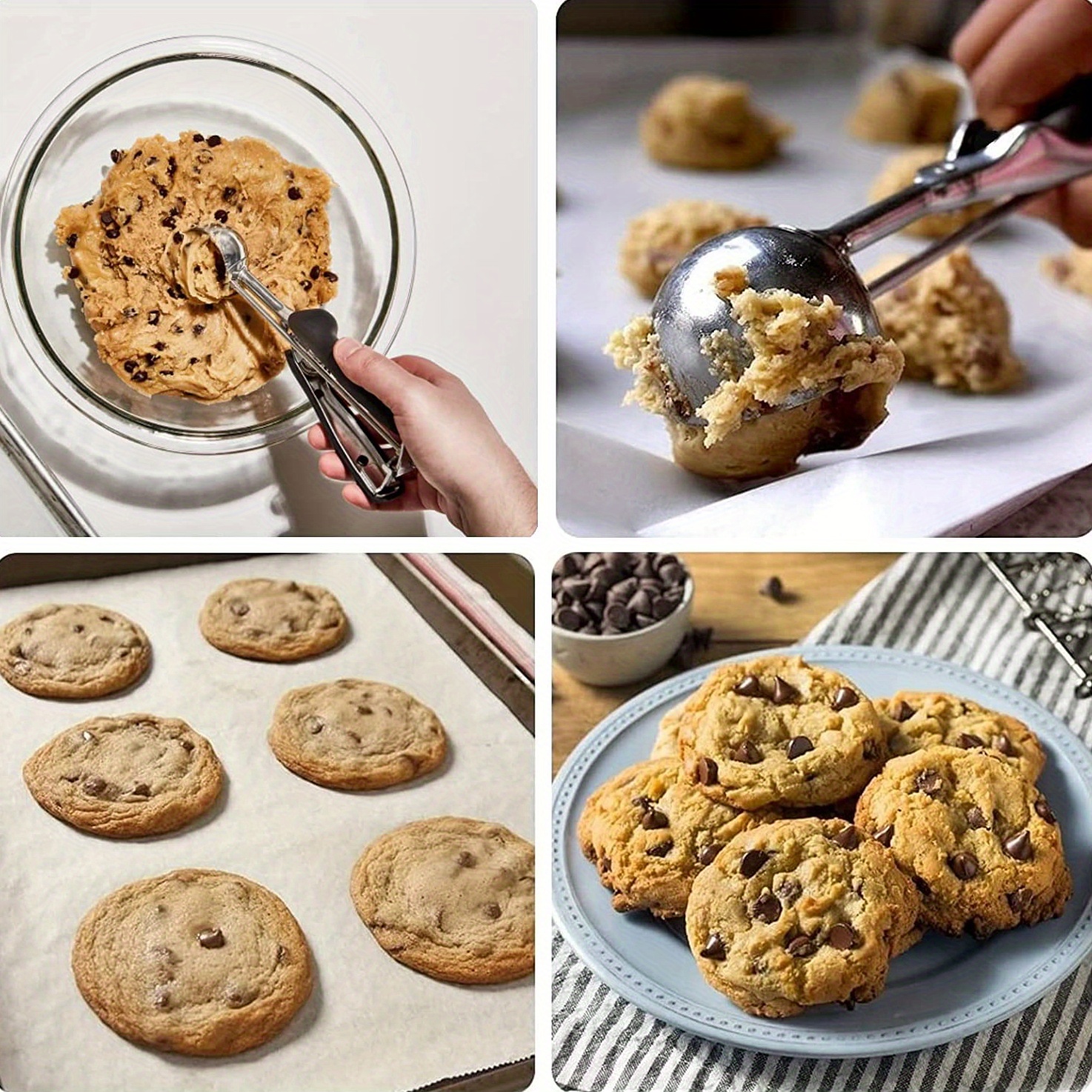 Are you using a cookie scoop?! 👩🏻‍🔬🍪⁠ ⁠ A spring loaded scoop