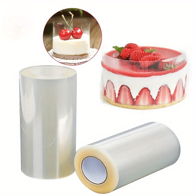 1 roll transparent cake collar ideal baking accessories for mousse chocolate pastry details 1