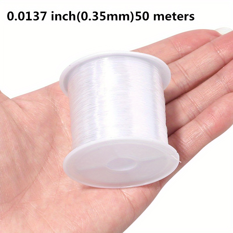 100-20meter 0.2-0.6mm Transparent Non-Stretch Strong Fish Line Beading  Crystal Rope Nylon Wire String For Jewelry Making Finding