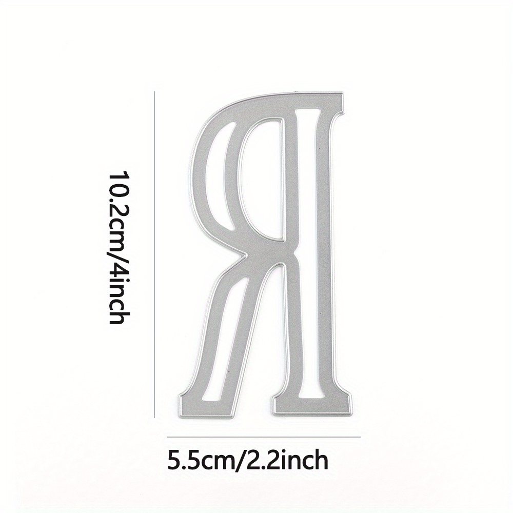 10cm m Grandes Letras Alfabeto Inglés Metal Troqueles Corte - Temu